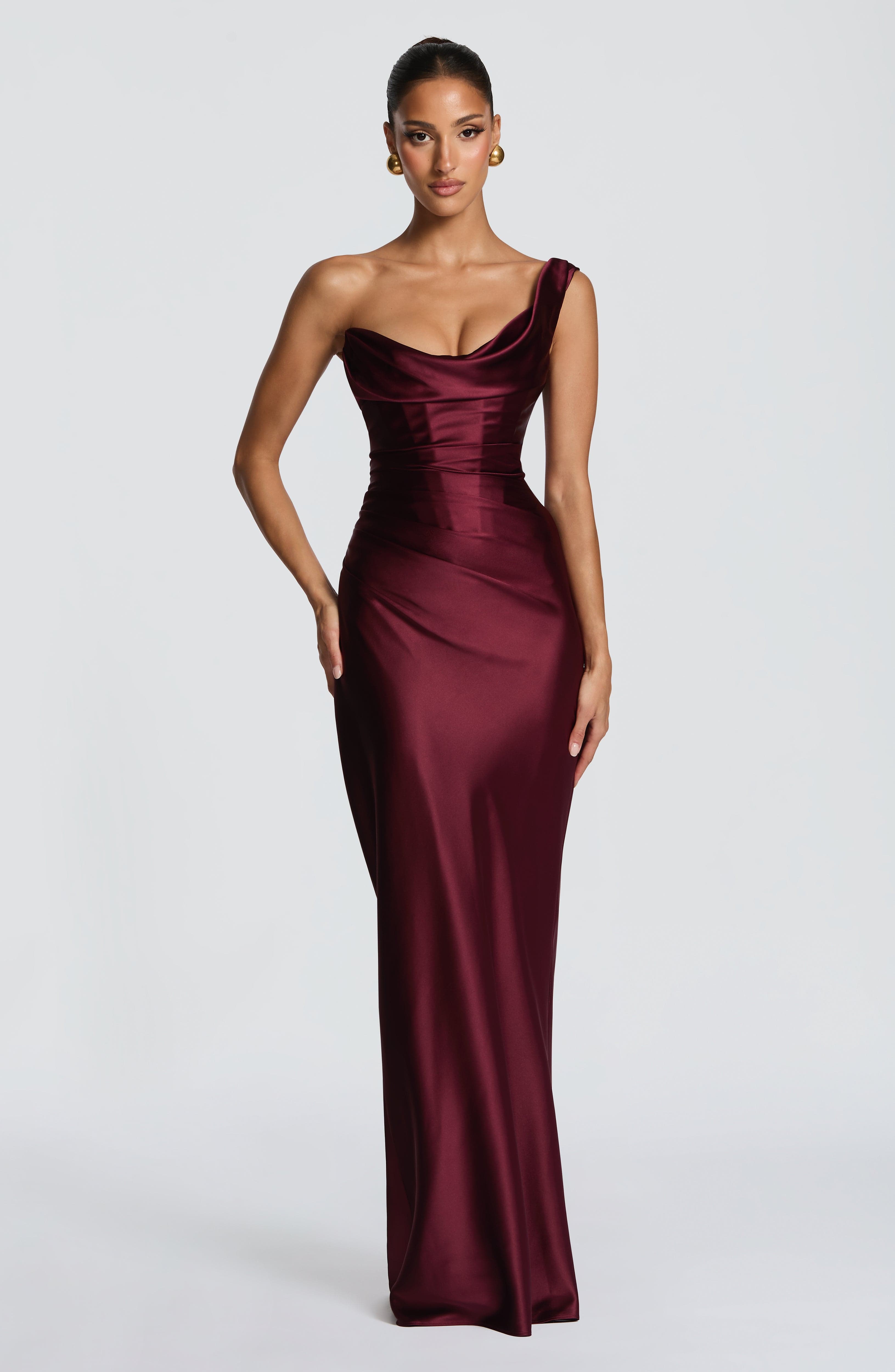 Thalassa Maxi Dress – Cherry Lacquer