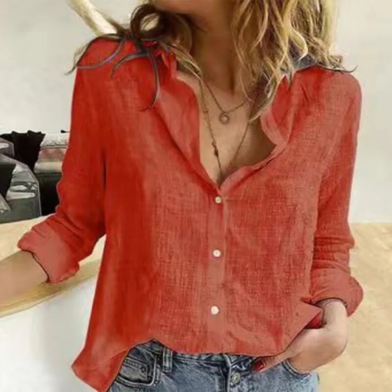 Fine Floral Blouse – Brown