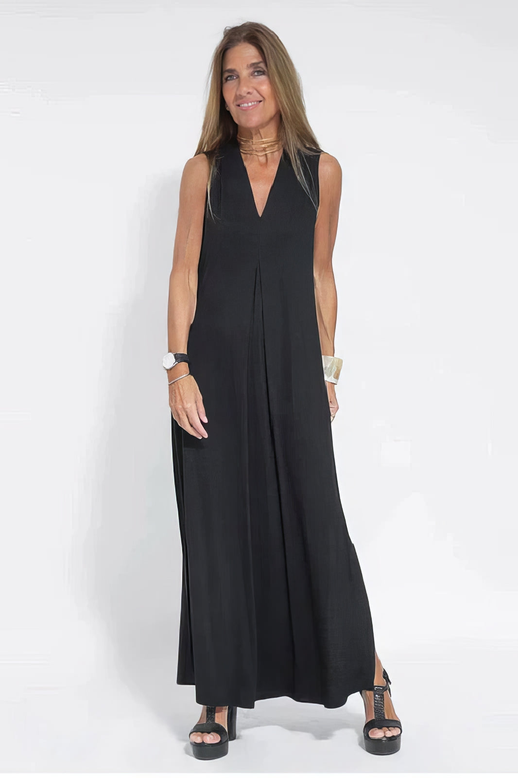 Maxi Dress with Matching Cardigan
