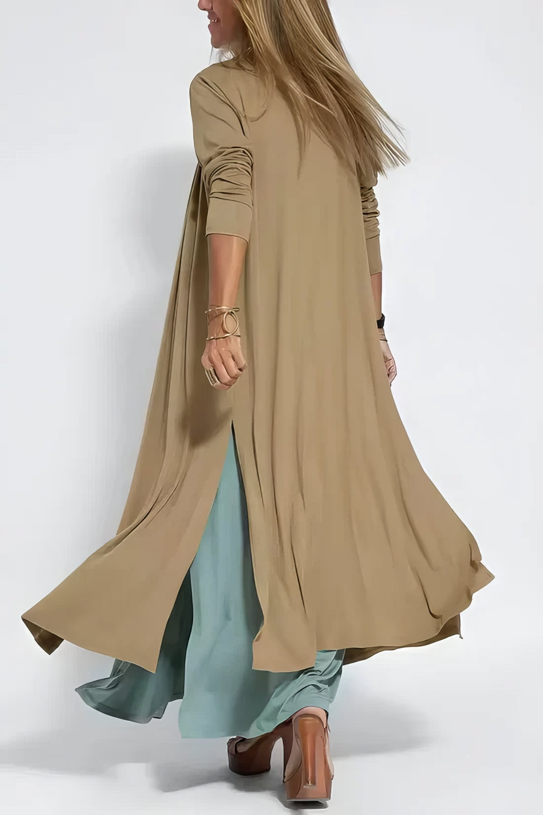 Maxi Dress with Matching Cardigan