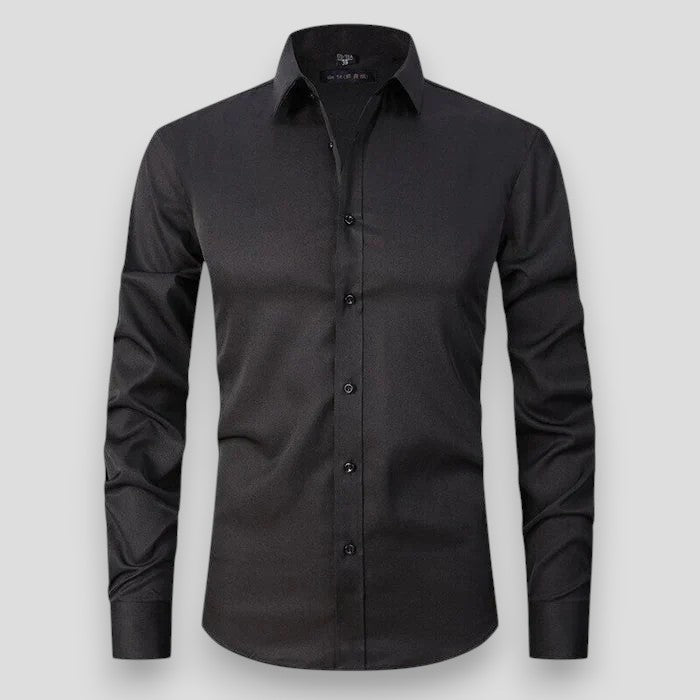 Men's Slim Fit Long Sleeve Stretch Shirt